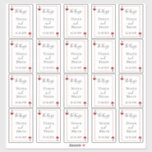Het Monogram Kaart Wedding Collectie Sticker<br><div class="desc">Geniet in stijl met deze moderne en zeer trendy bruiloft ten gunste van stickers. Elk etiket meet 3, 25 x 2, 25 inch en er zijn 20 labels per vel. De sjabloon is gemakkelijk te personaliseren met je eigen formulering en overeenkomende objecten zijn te vinden in het collectie.</div>