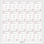 Het Monogram Kaart Wedding Collectie Sticker (Vel)