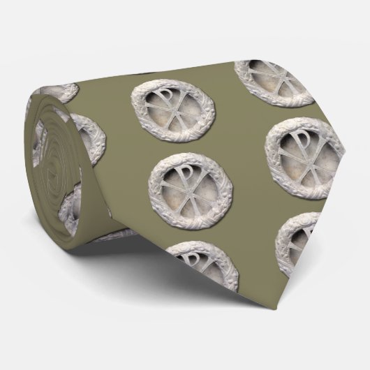 Het monogram van Christus - Chi-Rho Stropdas (Opgerold)