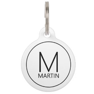 Het Monogram van de dichter, Naam met de Code van Huisdierpenning