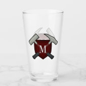 Het Monogram van de geoloog met Rotshamer Glas (Voorkant)