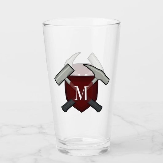 Het Monogram van de geoloog met Rotshamer Glas (Voorkant)