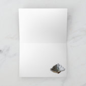 Het MONOGRAM van de IJSVOGEL, Blauwe Zwarte Notitiekaartje (Binnen)