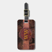 Het Monogram van de Luxe van het Leer van de Bagagelabel (Voorkant verticaal)