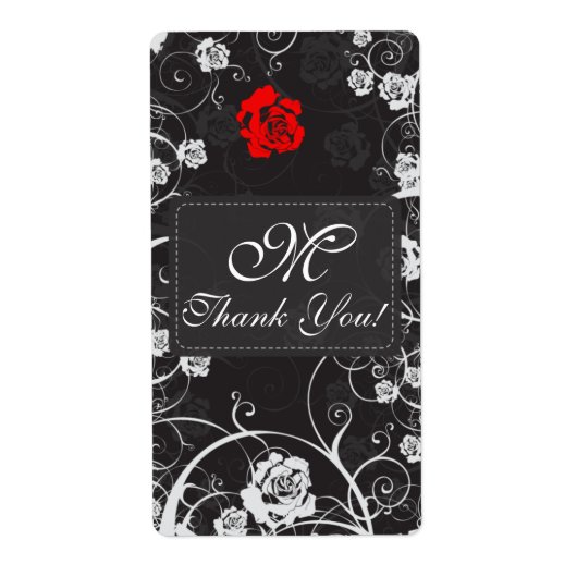 Het Monogram van de schemer dankt u Verschepend Etiket (Voorkant)