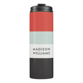 Het Monogram van het manuscript Colorblock Horizon Thermosbeker