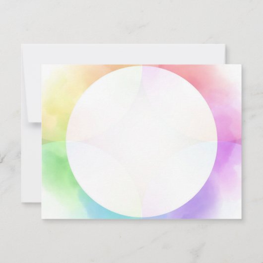 Het Monogram van het Manuscript van het hand Moder Notitiekaartje (Achterkant)