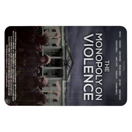 "Het monopolie op geweld" magneet (Horizontaal)