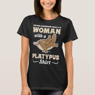 Het Monotreme-ontwerp van de Platypus van vrouwen  T-shirt