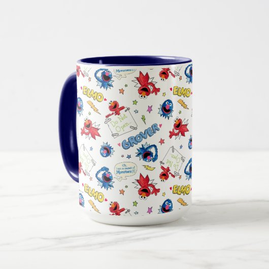 Het monster aan het eind van dit Patroon van het V Mok (Voorkant links)