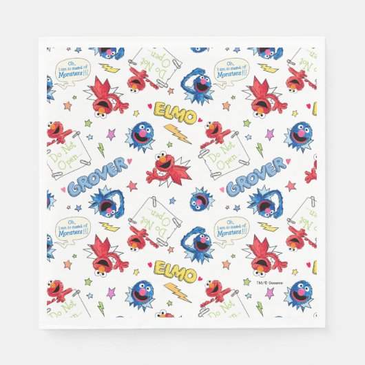 Het monster aan het eind van dit Patroon van het V Servet (Voorkant)