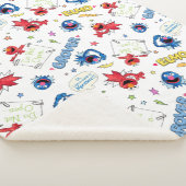 Het monster aan het eind van dit Patroon van het V Sherpa Deken (3/4)