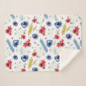 Het monster aan het eind van dit Patroon van het V Sherpa Deken (Voorkant (horizontaal))