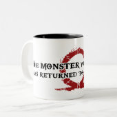 Het monster dat je Creëer - Kratos Tweekleurige Koffiemok (Voorkant links)