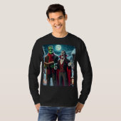 Het monster en de Dracula van Caroling Frankenstei T-shirt (Voorkant volledig)