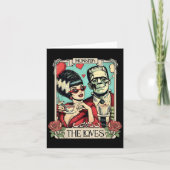 Het Monster Frankenstein En Bruid De Geliefden Tar Kaart (Voorkant)