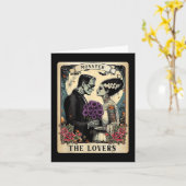 Het Monster Frankenstein En Bruid De Geliefden Tar Kaart (Gele Bloem)