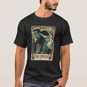 Het monster Frankenstein en bruid de geliefden Tar T-shirt