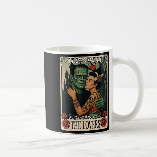 Het monster Frankenstein en de bruid Taro Koffiemok (Rechts)