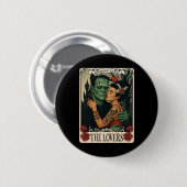 Het monster Frankenstein en de bruid Taro Ronde Button 5,7 Cm (Voorkant /achterkant)