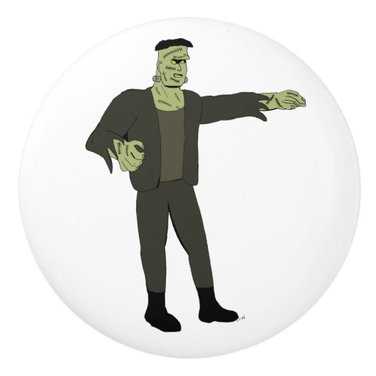 Het monster keramische knop (Voorkant)