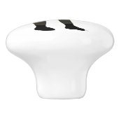 Het monster keramische knop (Zijkant)