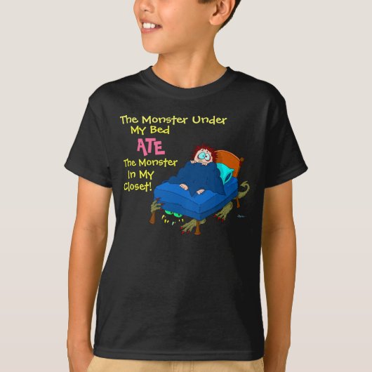 Het monster onder mijn bed t-shirt (Voorkant)