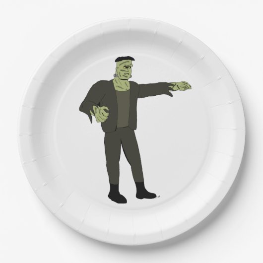 Het monster papieren bordje (Voorkant)