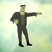 Het monster raamsticker (Vel 3)