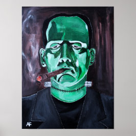 Het monster schilderij van Alfred Fox Poster