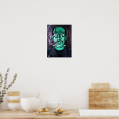 Het monster schilderij van Alfred Fox Poster (Keuken)