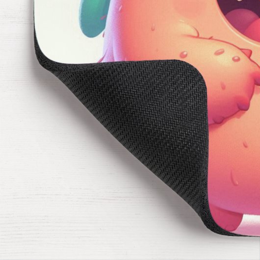 "Het monster van de donut" Muismat (Hoek)