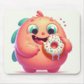 "Het monster van de donut" Muismat (Voorkant)
