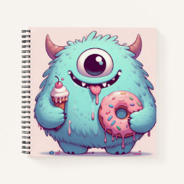 "Het monster van de donut" Notitieboek