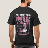 Het monster van de Night Shift Nurse T-shirt (Achterkant)