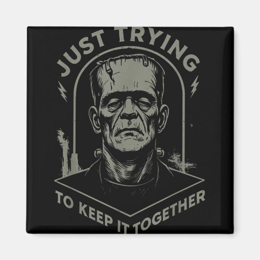 Het  monster van Frankenstein probeert het gewoon  Magneet (Voorkant)