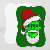Het monster van Santa Claus Frankenstein Kaart (Voorkant / Achterkant)