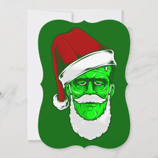 Het monster van Santa Claus Frankenstein Kaart (Voorkant)