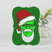 Het monster van Santa Claus Frankenstein Kaart (Staand voorkant)