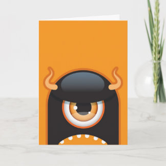 Het monsterkaart van Halloween Kaart
