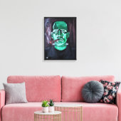 Het monsterschilderij van Alfred Fox Canvas Afdruk (Insitu (Woonkamer))
