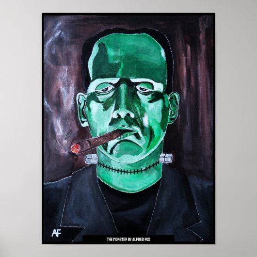 Het monsterschilderij van Alfred Fox Poster (Voorkant)