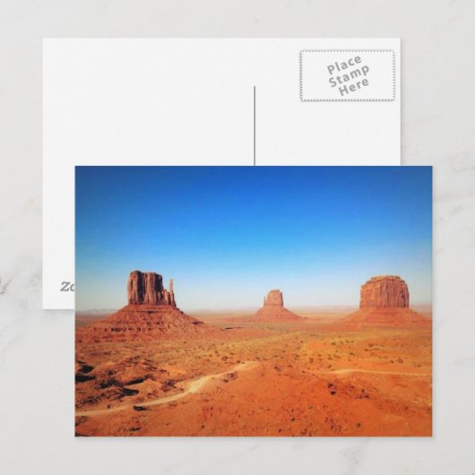 Het Monument in Utah Briefkaart (Voorkant / Achterkant)