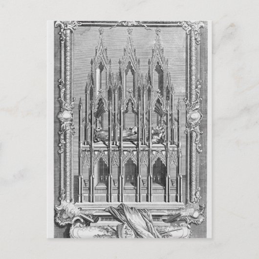 Het monument van Edward II Briefkaart (Voorkant)