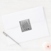 Het monument van Edward II Vierkante Sticker (Envelop)