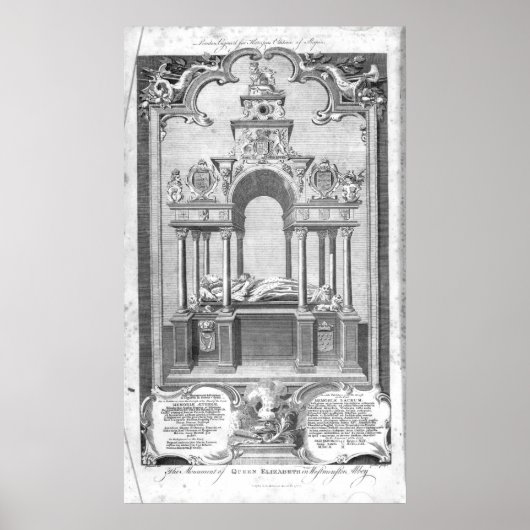 Het monument van koningin Elizabeth Poster (Voorkant)
