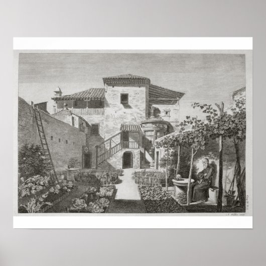 Het monument van Lysikaten in de tuin van de Ca Poster (Voorkant)