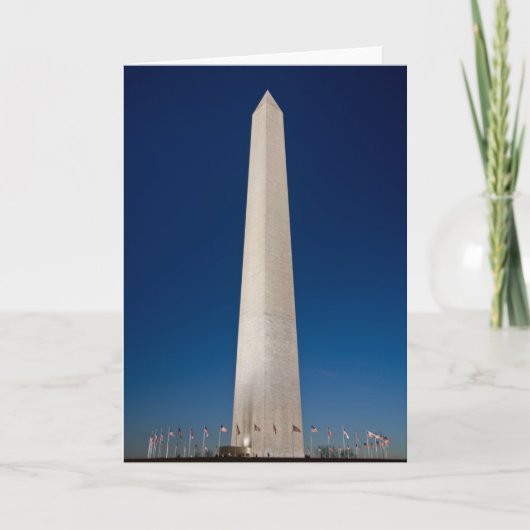 Het Monument van Washington bij Schemer Kaart (Voorkant)