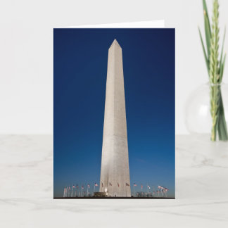 Het Monument van Washington bij Schemer Kaart