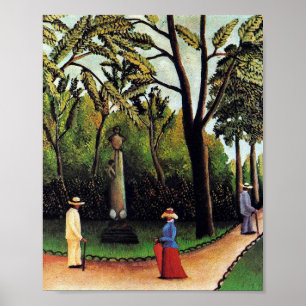 Het monument voor Chopin van Henri Rousseau Poster